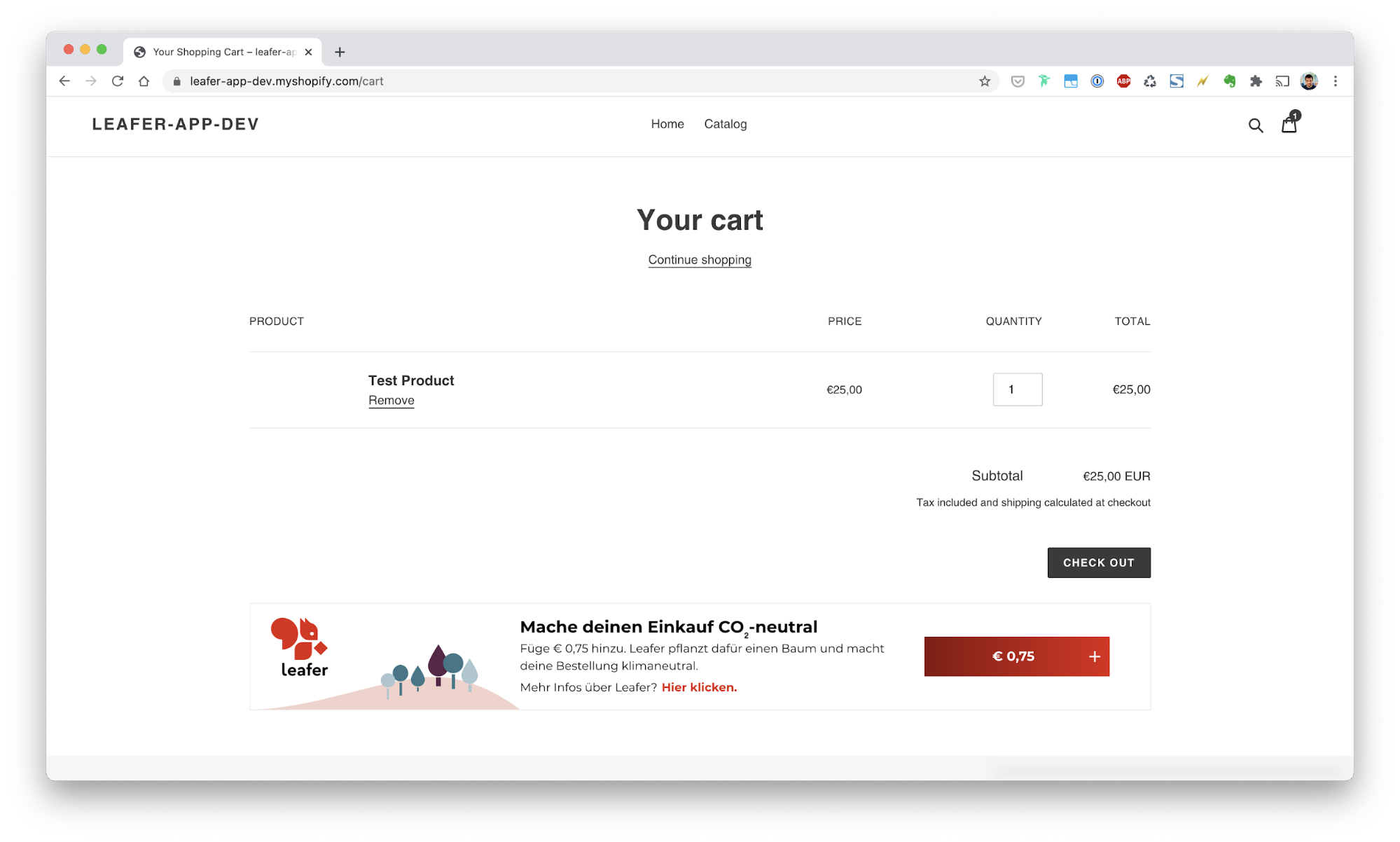 Leafer Shopify sticky
