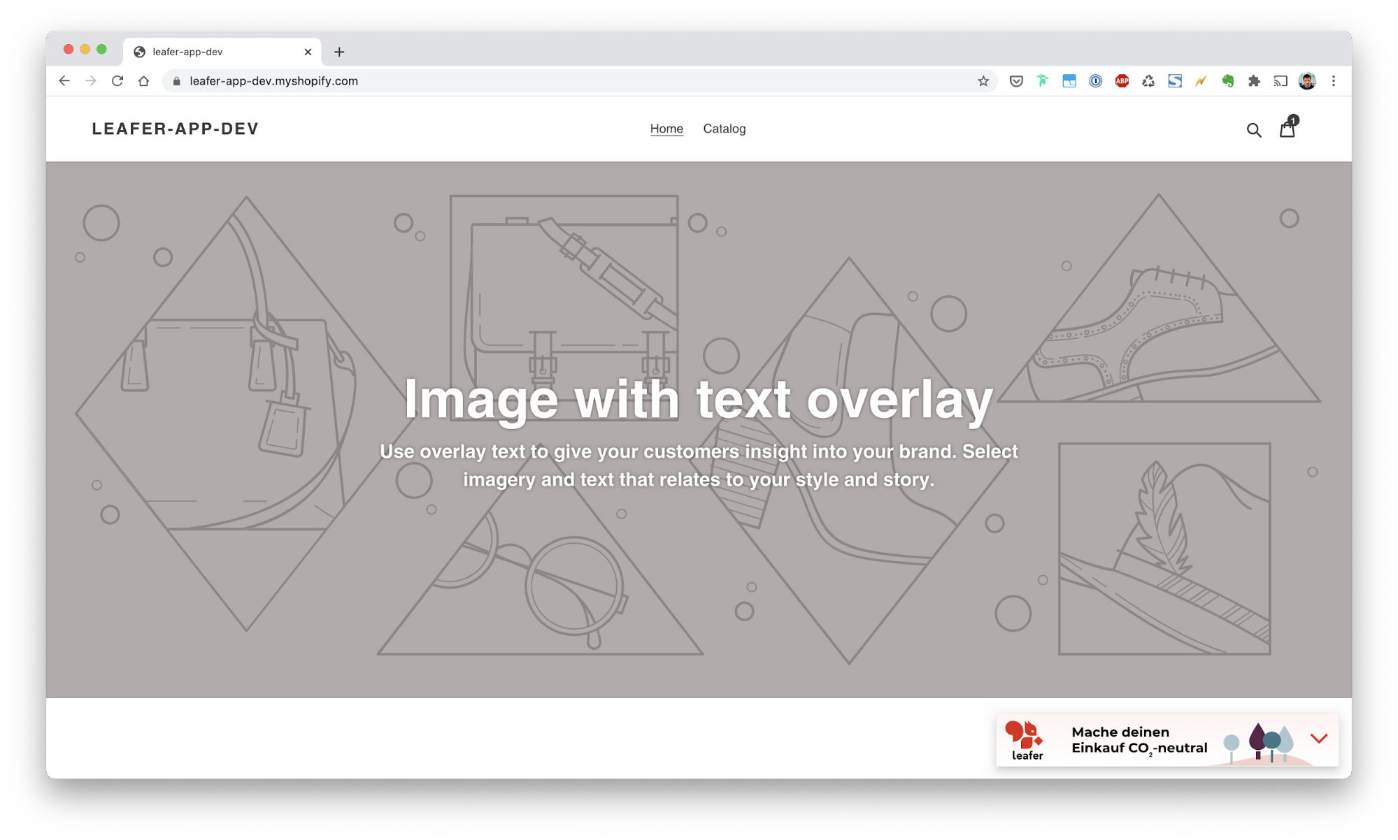 Leafer Shopify static
